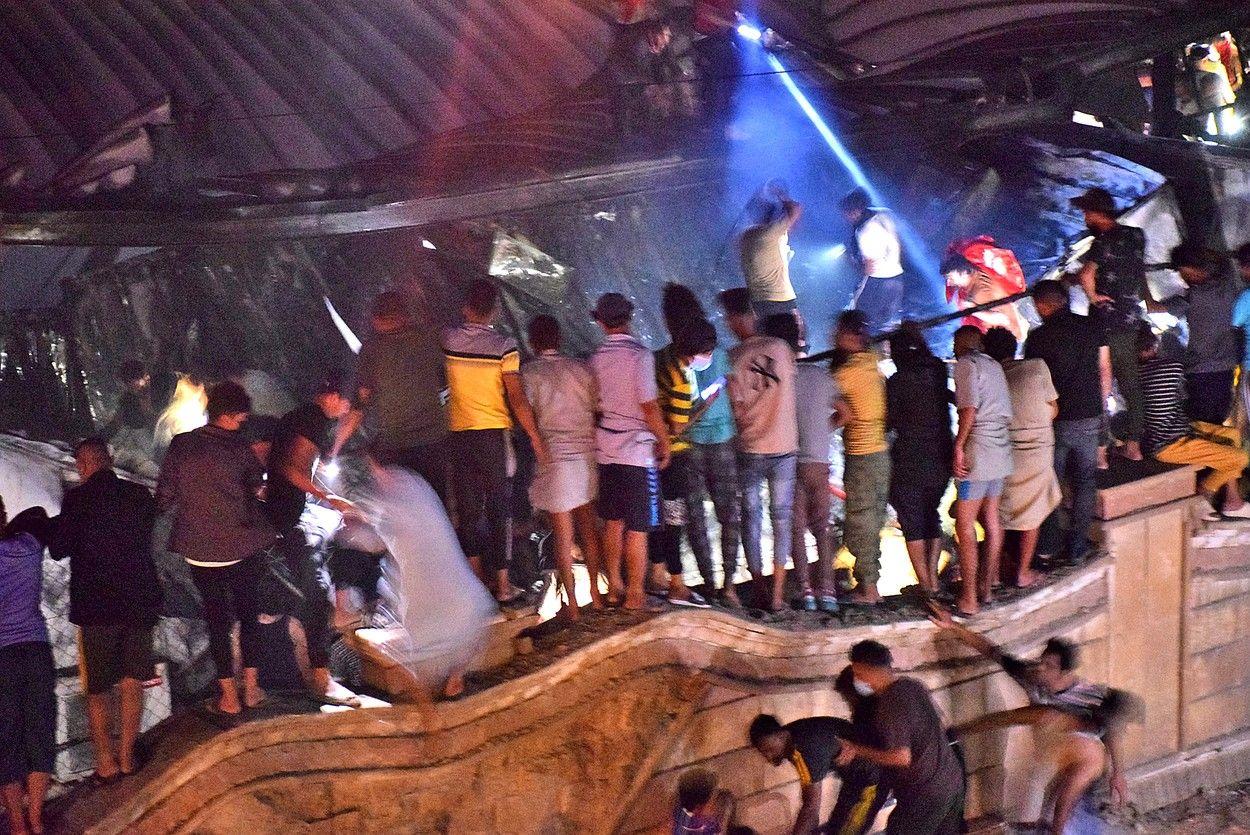 Imagini cutremurătoare cu spitalul Covid devastat de incendiu, în Irak