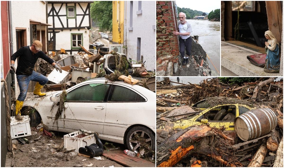Imagini cu inundaţiile din Germania şi Belgia