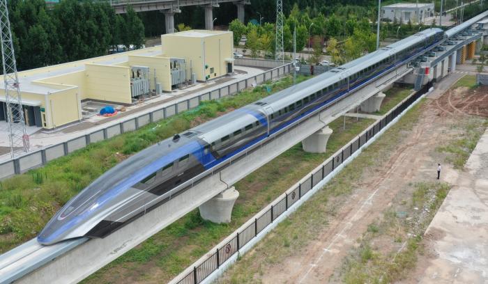 China a prezentat trenul Maglev cu cea mai mare viteză din lume ...