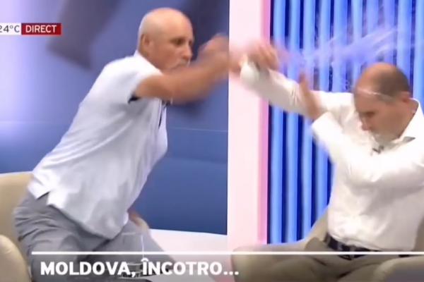 Bătaie în direct la TV, între doi politicieni din Republica Moldova