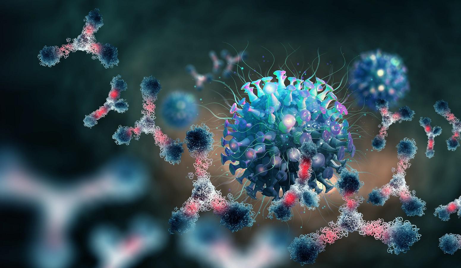 virus Ilustrație 3D a unui virus