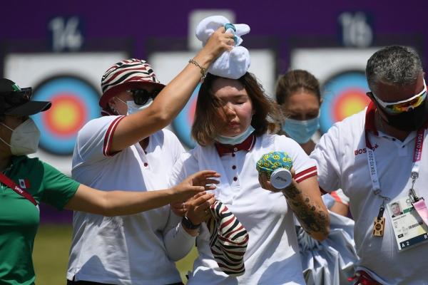 Sportiva a leşinat din cauza temperaturilor extrem de ridicate
