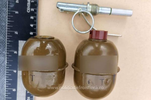 Bărbat din Maramureş, bănuit de trafic cu ţigări, prins cu grenade în microbuz