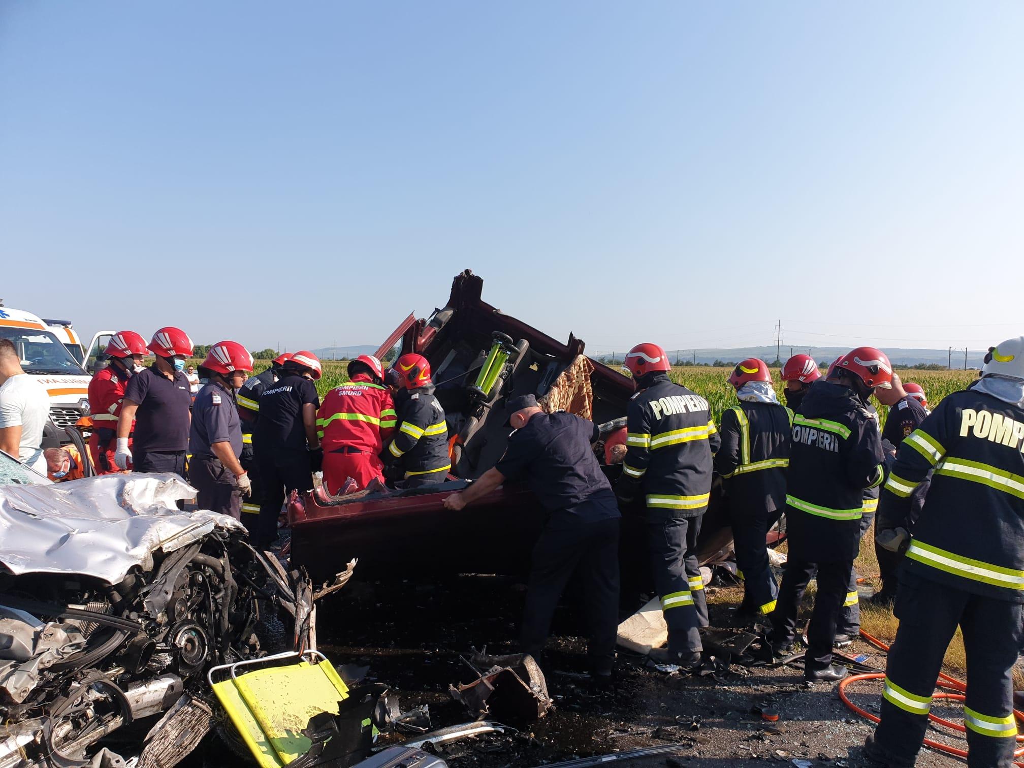 Accident cumplit în Bacău, cu șapte morți