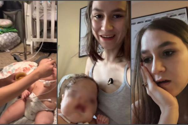 O mamă, dezgustată de mesajele primite pe TikTok, deşi ea arăta că bebeluşii cu HPE pot fi fericiţi