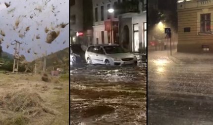 Grindină cât oul, rupere de nori, străzi inundate şi tornade în mai multe judeţe din ţară