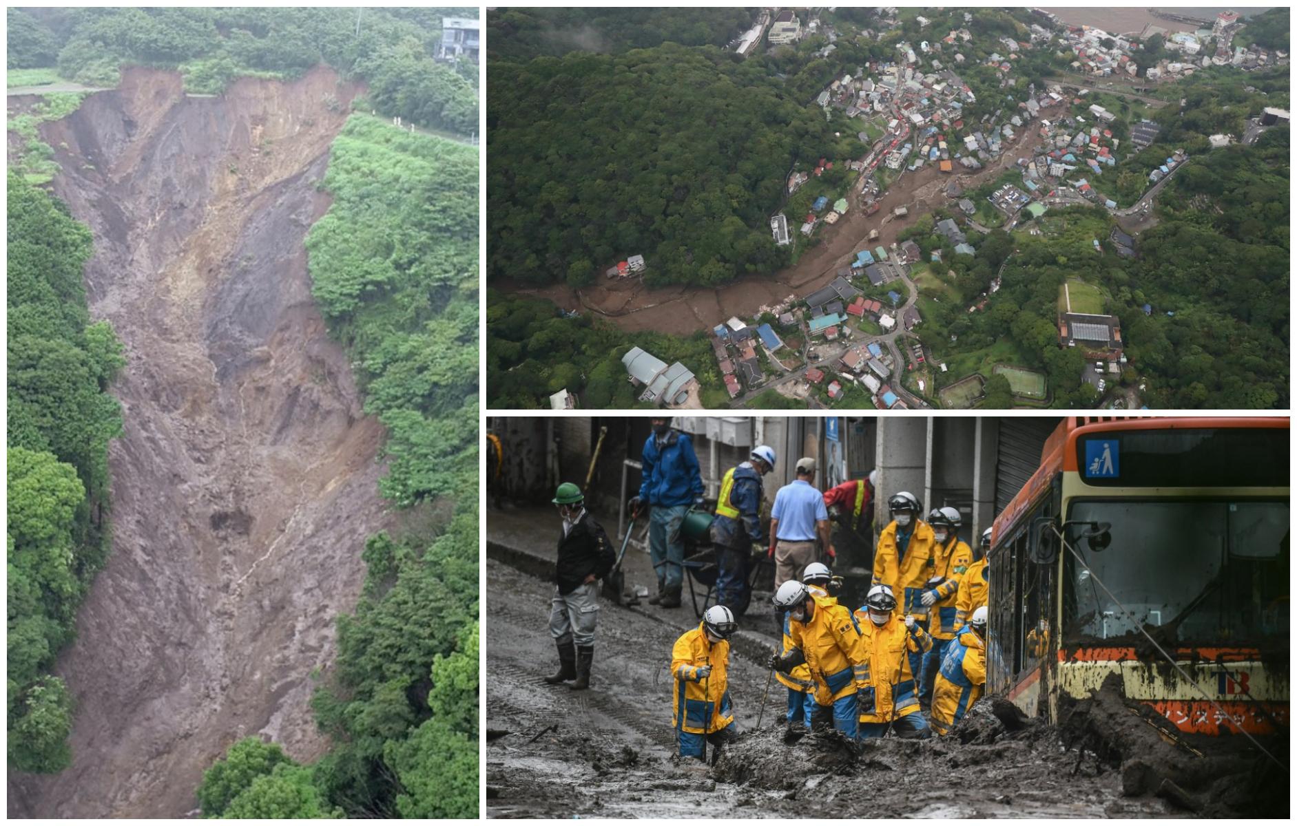 80 de persoane, date dispărute în urma alunecărilor de teren, "ca un tsuami", din Japonia