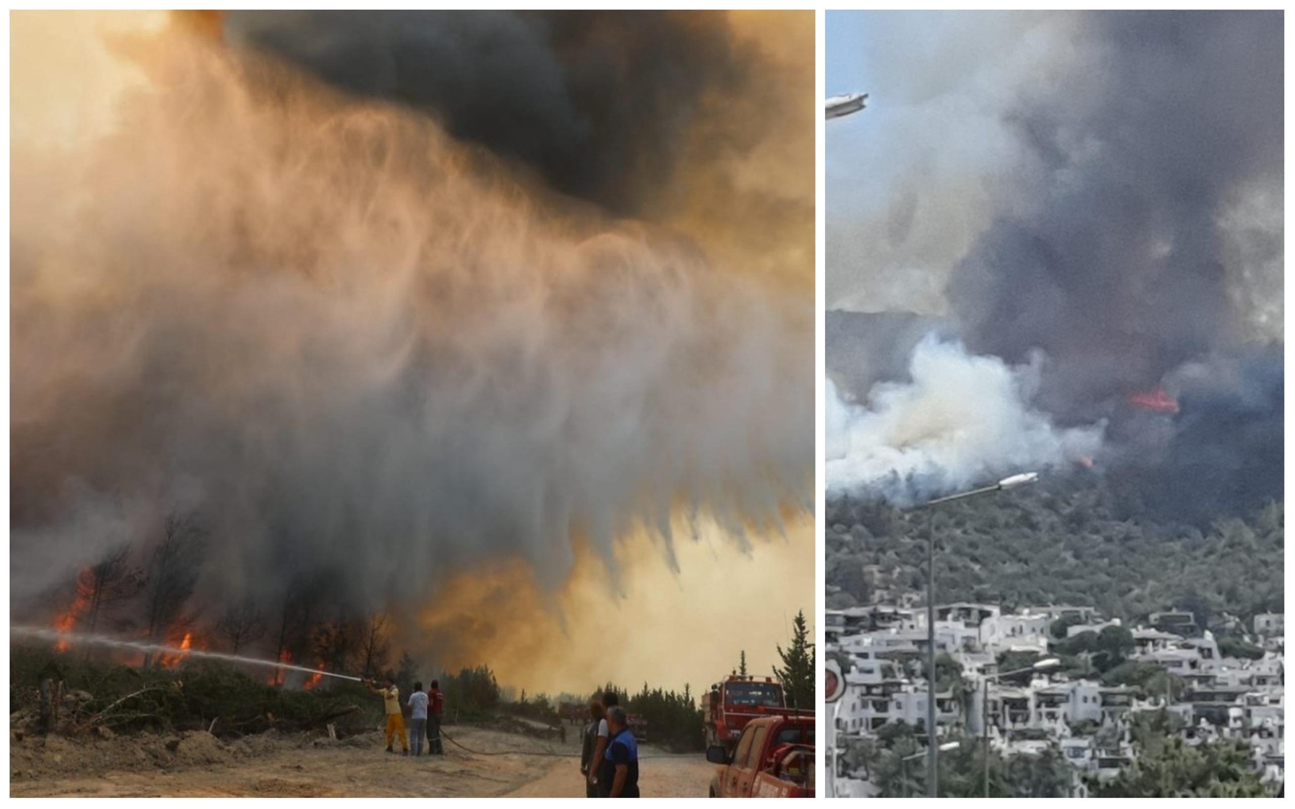 Turiști evacuați cu bărcile din hotelurile înconjurate de flăcări, în Turcia. ”E incredibil! Cum a venit acest foc atât de repede, în 5 minute?” Turiști evacuați cu bărcile din hotelurile înconjurate de flăcări, în Turcia. ”E incredibil! Cum a venit acest foc atât de repede, în 5 minute?”