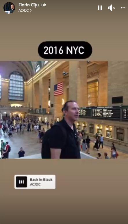 Fotografii postate de Florin Cîţu la Facebook Story, însoţite de frânturi de melodii