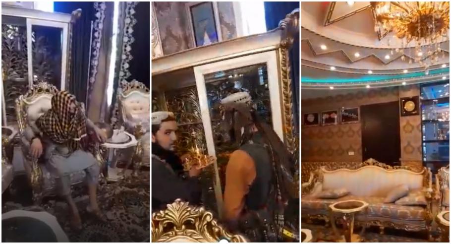 Talibanii s-au filmat în palatul luxos al unuia dintre cei mai aprigi dușmani ai lor. Liderul militar a fugit în Uzbekistan Talibanii s-au filmat în palatul luxos al unuia dintre cei mai aprigi dușmani ai lor. Liderul militar a fugit în Uzbekistan