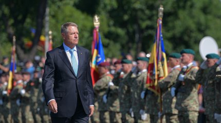 Klaus Iohannis, la ceremona de primire a militarilor români din Afganistan