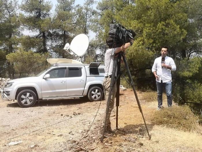 Laurenţiu Rădulescu, reporterul Observator a oferit un interviu pentru presa din Grecia