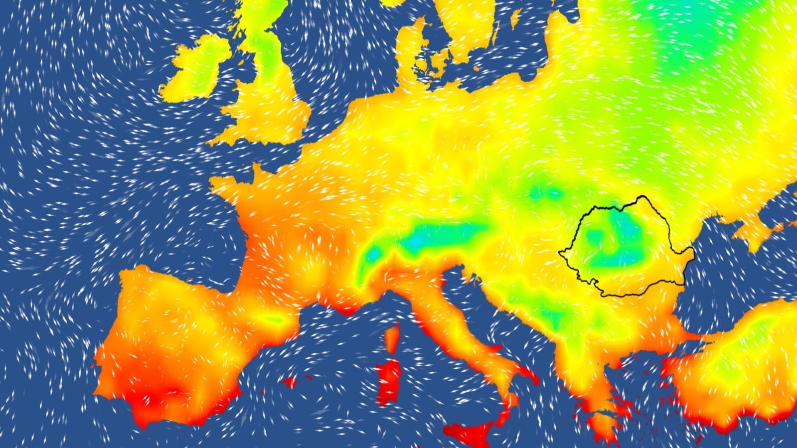 prognoza meteo 30 august - 12 septembrie hartă meteorologică