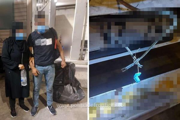 Doi sirieni s-au înfășurat în folie de aluminiu și s-au ascuns în camionul unui turc, ca să intre ilegal în România