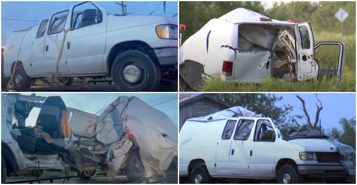 Camioneta în care se aflau migranţii s-a răsturnat Camioneta în care se aflau migranţii s-a răsturnat