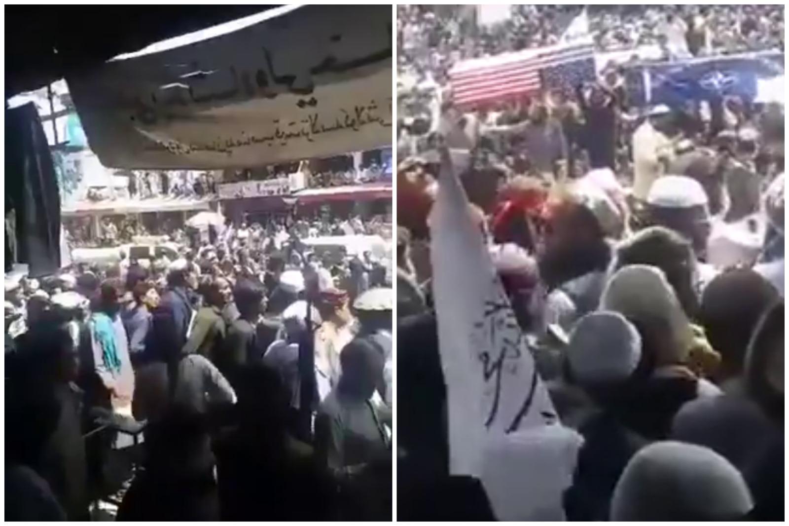Talibanii au ”îngropat” SUA și NATO. Islamiștii au plimbat pe străzi sicrie cu steagul american, simulând o înmormântare. VIDEO Talibanii au ”îngropat” SUA și NATO. Islamiștii au plimbat pe străzi sicrie cu steagul american, simulând o înmormântare. VIDEO