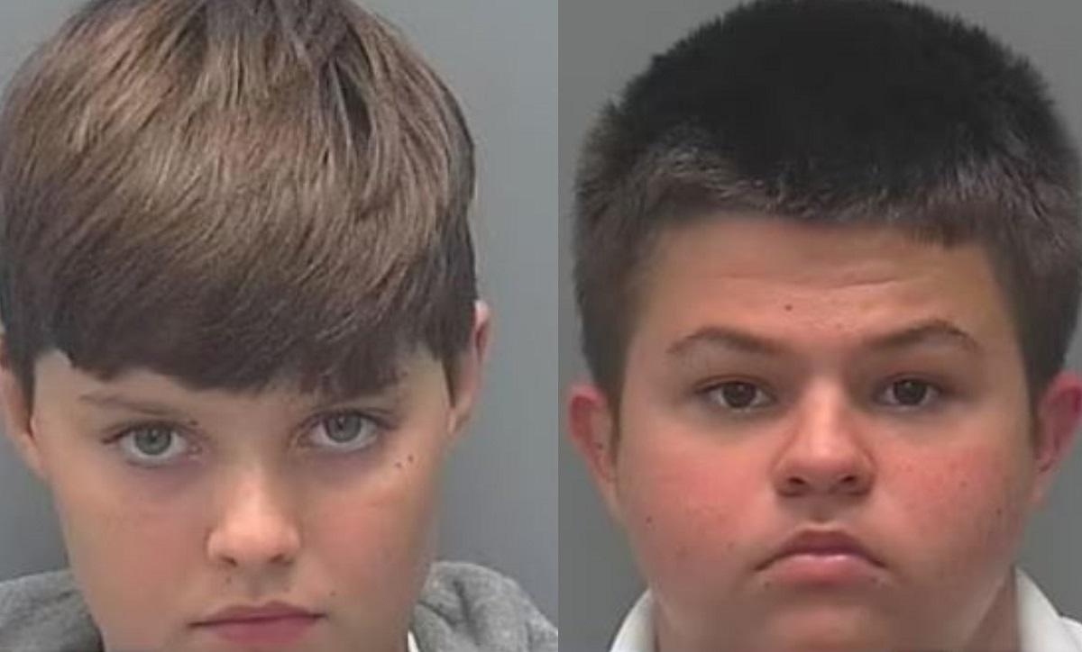 Phillip Byrd, în vârstă de 14 ani, și Connor Pruett, în vârstă de 13 ani