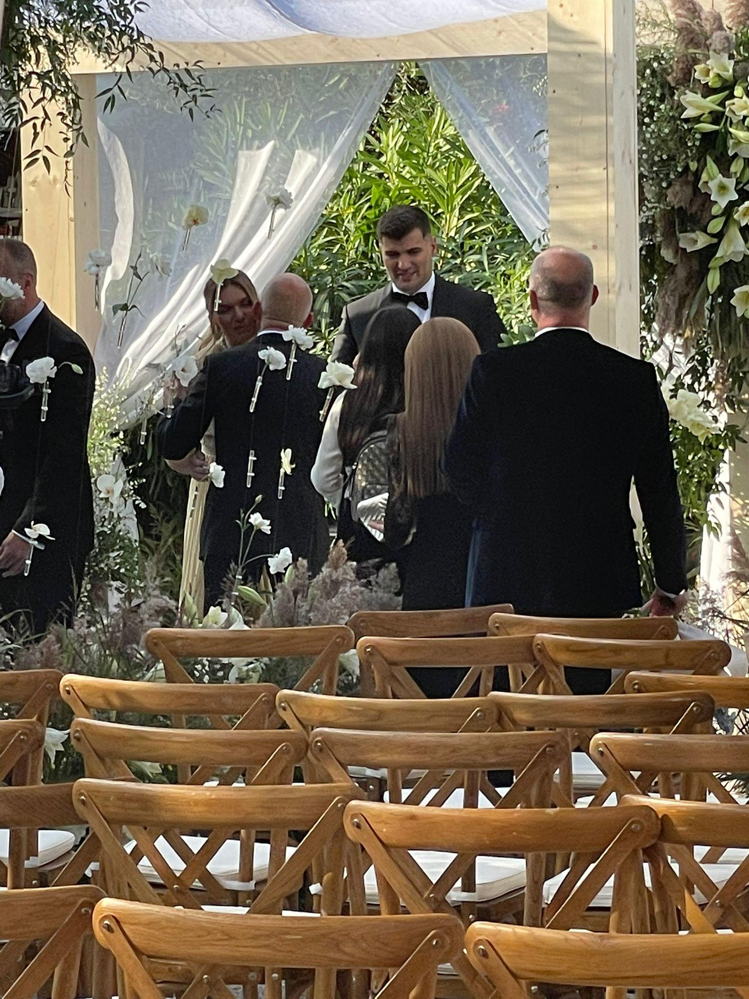 Imagini din timpul cununiei civile dintre SImona Halep şi Toni Iuruc