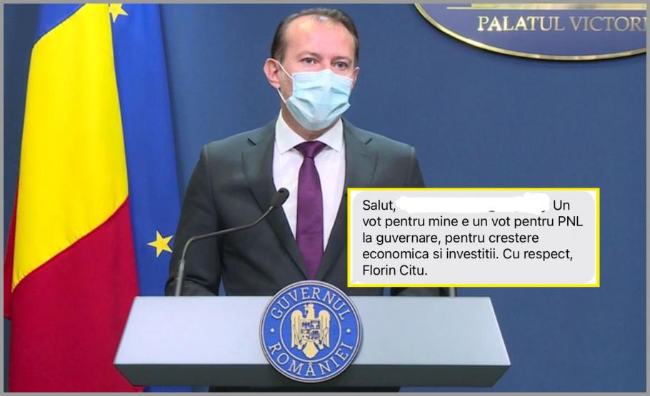 Echipa lui Florin Cîţu ar fi trimis un mesaj prin care îndeamnă delegaţii să îl voteze pe premier la şefia PNL Echipa lui Florin Cîţu ar fi trimis un mesaj prin care îndeamnă delegaţii să îl voteze pe premier la şefia PNL