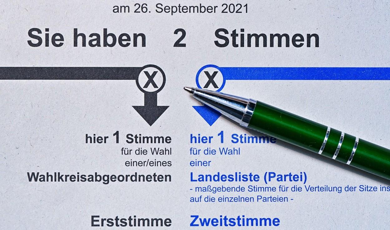 Buletin vot alegeri parlamentare Germania