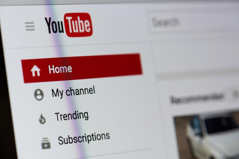 Ecran homepage Youtube