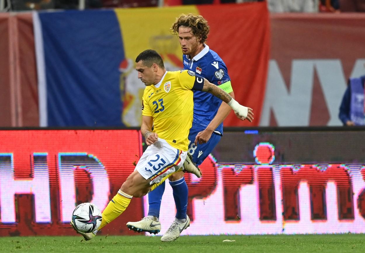 Naţionala României în meciul cu Liechtenstein