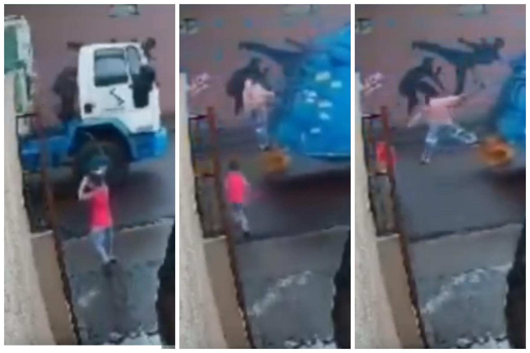 Angajatul unei firme de salubritate a salvat un copil neatent, care traversa în fugă şoseaua Angajatul unei firme de salubritate a salvat un copil neatent, care traversa în fugă şoseaua