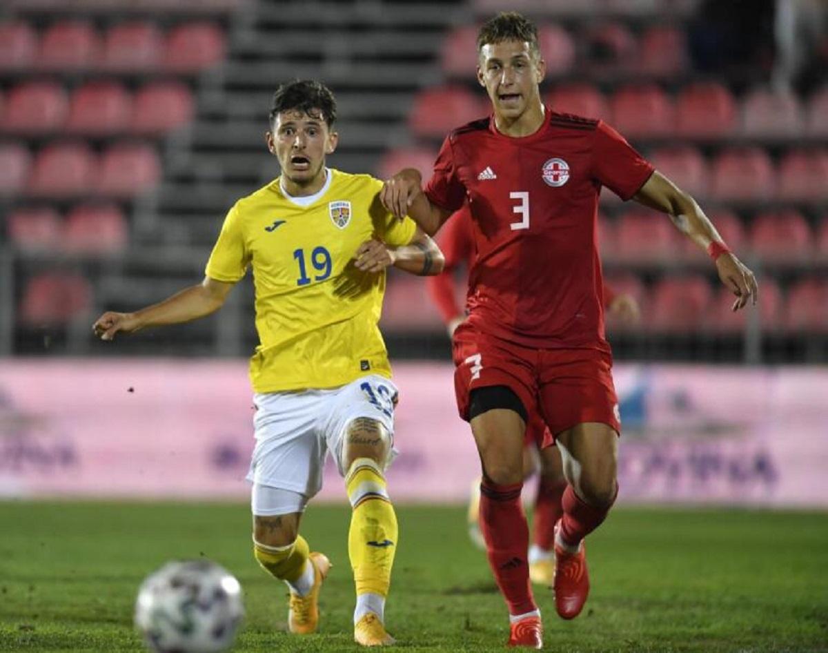 Naţionala de tineret a României, dezastru la debutul lui Florin Bratu pe banca tehnică a "tricolorilor" mici Românii au avut o evoluţie modestă împotriva fotbaliştilor din Georgia