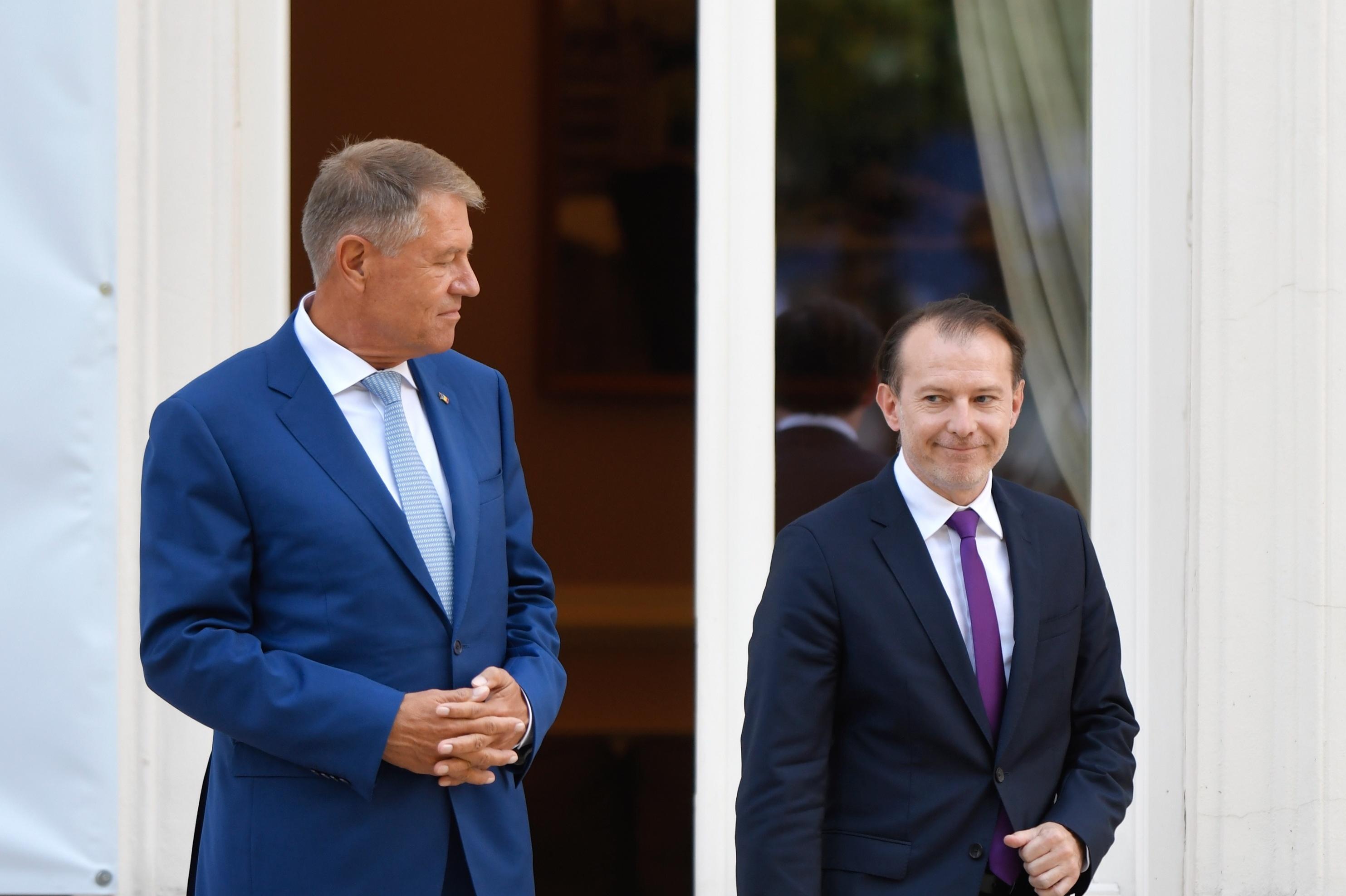 președintele Klaus Iohannis și premierul Florin Cîțu Klaus Iohannis și Florin Cîțu
