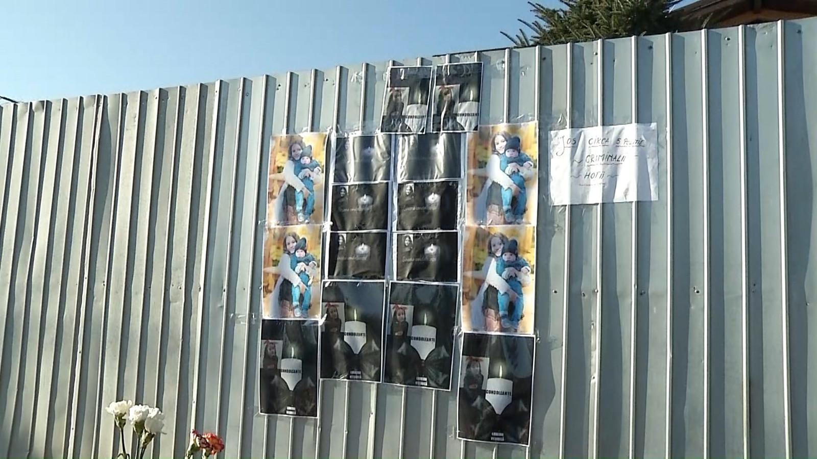 Altar de lumânări la locul accidentului Raisei