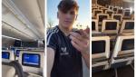 Un tânăr s-a trezit că este singurul pasager al avionului în care abia se îmbarcase. A postat totul pe TikTok