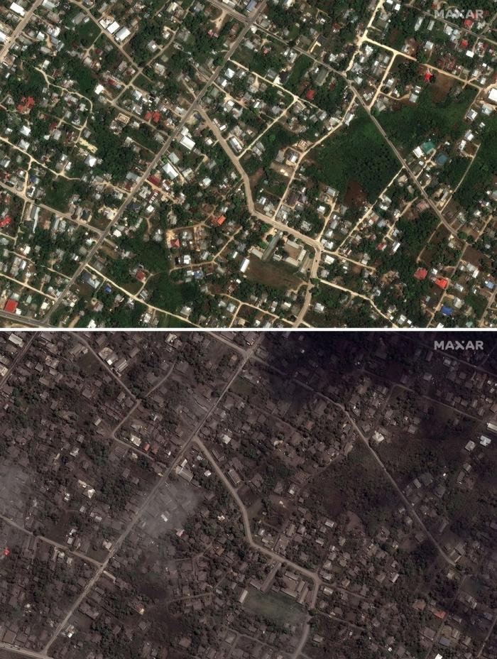 Pozele făcute de armată arată dimensiunile dezastrului din Tonga. Arhipelagul, rupt de lume după ce cablul pentru comunicații din Pacific a fost secționat
