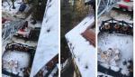 Incident grav la Sinaia. Prelata încărcată cu zăpadă a unei terase s-a prăbuşit peste o fetiță de 6 ani și patru adulți