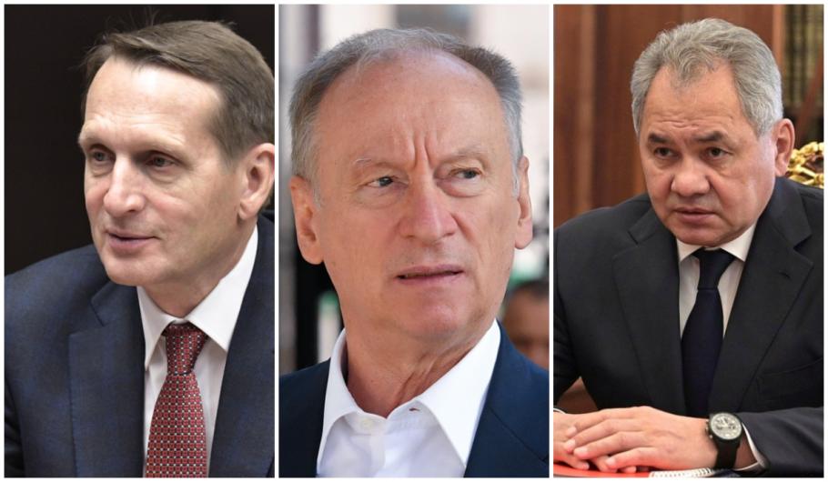 Serghei Narîșkin, Nikolai Patrușev și Serghei Șoigu Serghei Narîșkin, Nikolai Patrușev și Serghei Șoigu