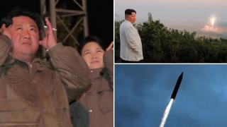 Exercițiu militar înfiorător în Coreea de Nord: Kim Jong-un și soția au urmărit "atacarea Sudului cu arme nucleare tactice"