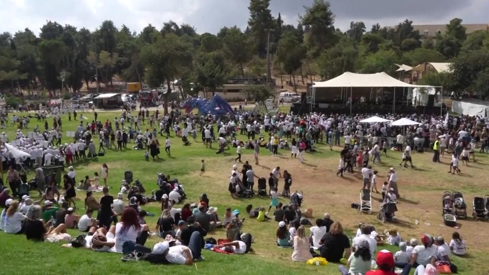 Sărbătoarea care marchează ieşirea evreilor din Egipt, celebrată de mii de pelerini în corturi, la Ierusalim