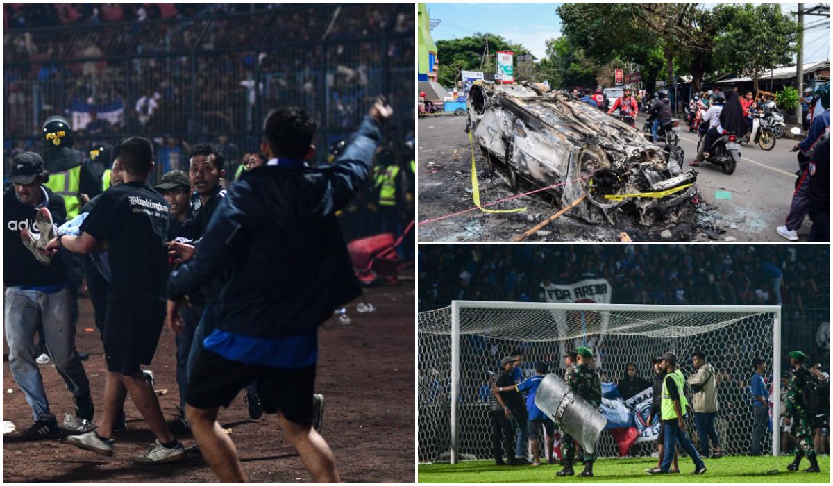 Măcel la un meci de fotbal din Indonezia. 129 de persoane au murit într-o busculadă pe teren