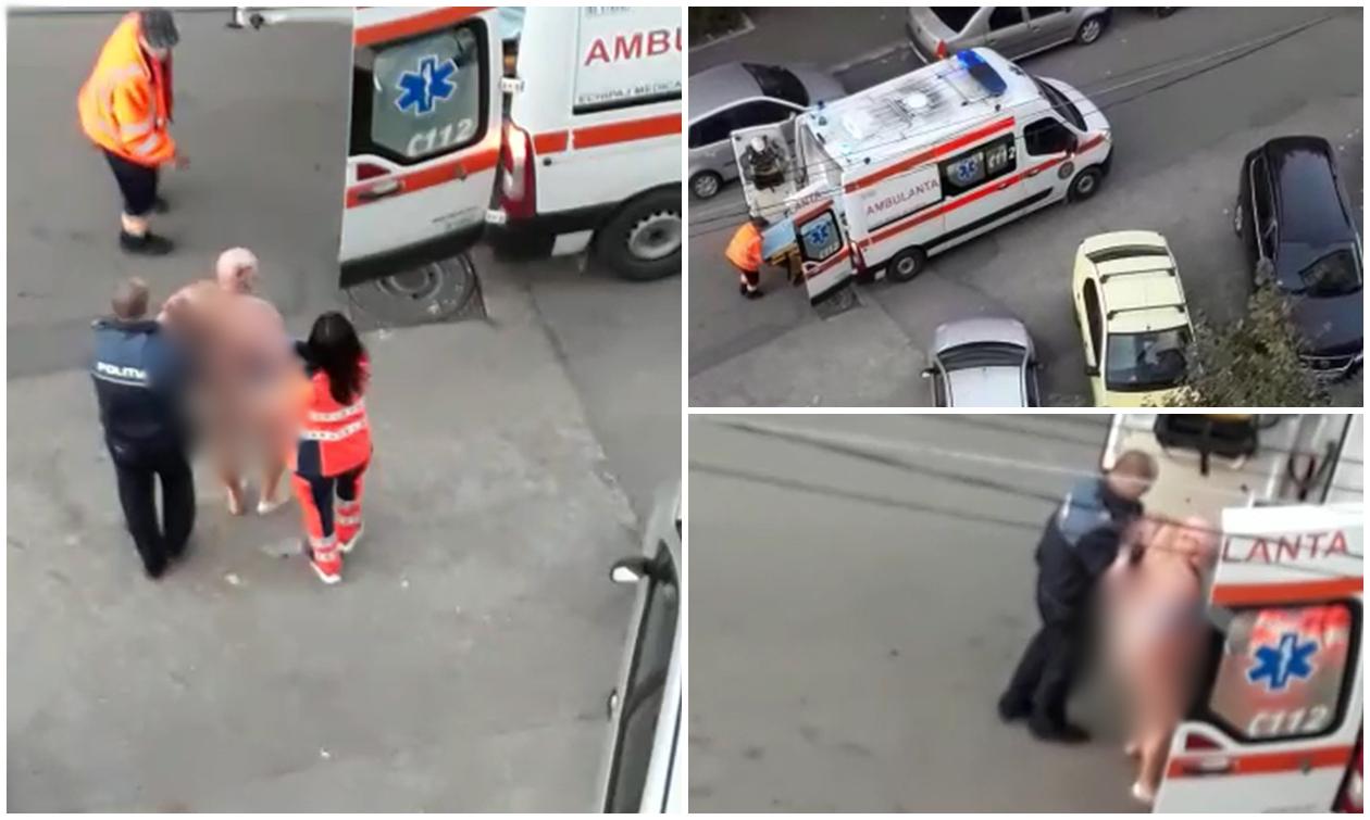 Un bărbat din Bârlad a ieşit gol puşcă în scara blocului