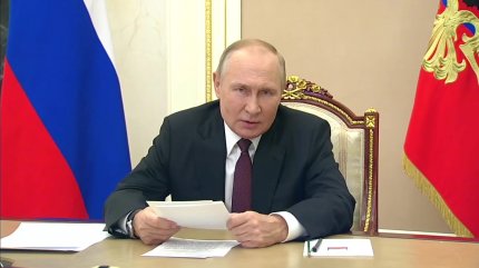 Putin acuză Ucraina că plănuieşte un atac cu bombă murdară: Şi-a pierdut suveranitatea și este controlată direct de SUA. Risc mare de conflict în întreaga lume