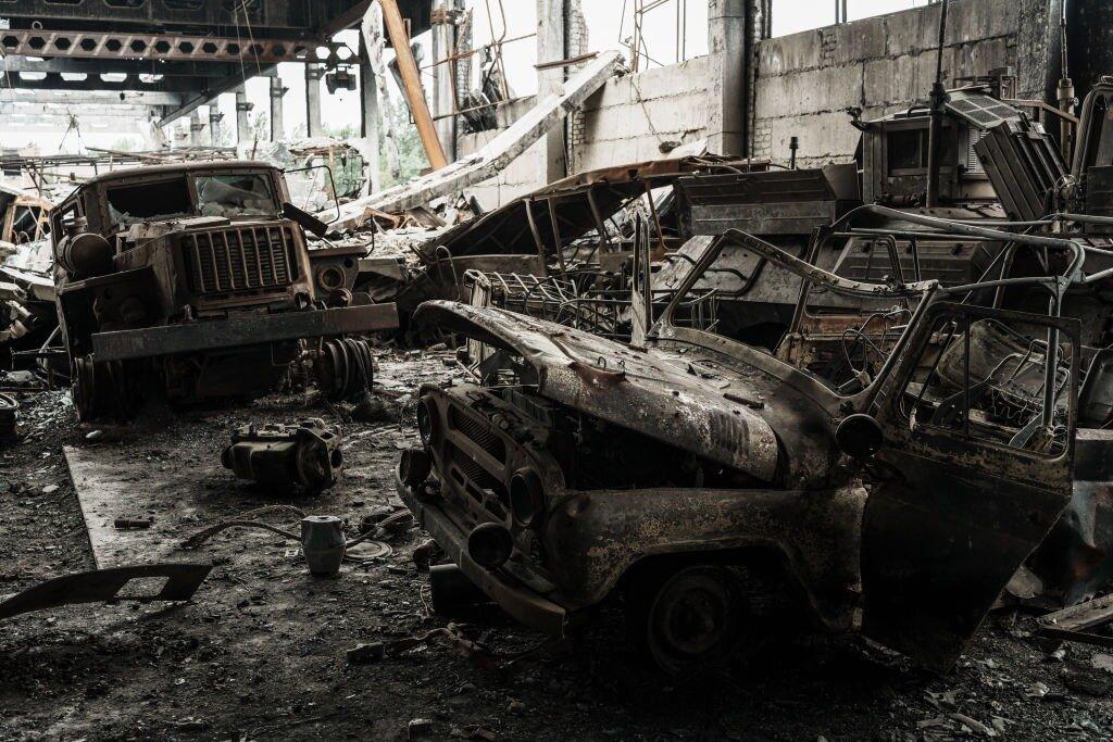 Baza militară rusească distrusă cu HIMARS-uri în Balakliia, Ucraina
