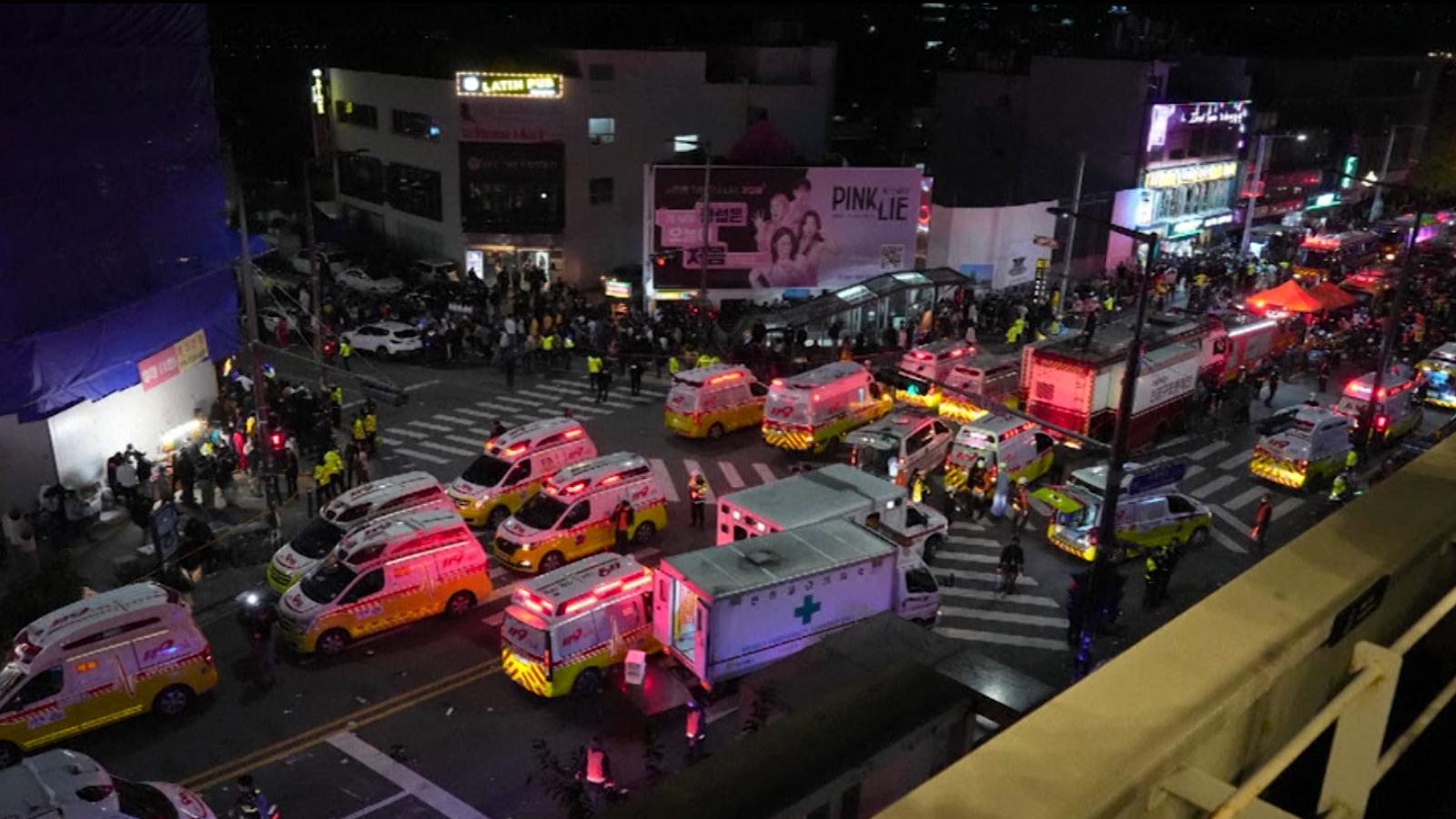Imagini surprinse după tragedia din Seul