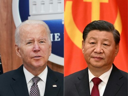 Joe Biden, președintele Statelor Unite ale Americii și Xi Jinping, președintele Chinei