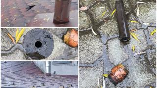 O bucată dintr-o rachetă antigrindină a lovit acoperişul unei case din Prahova. Neînţelegeri când a venit vorba de despăgubiri