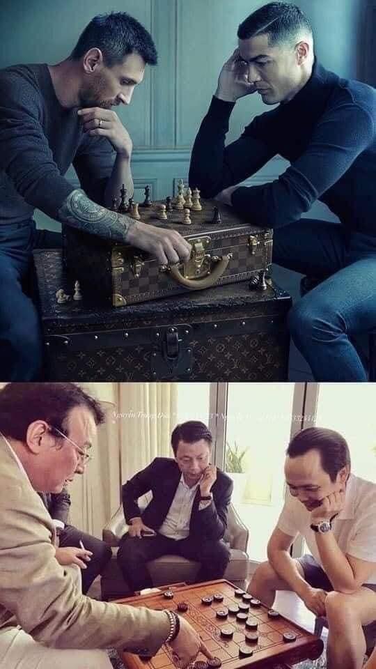 Val de meme-uri după ce Messi şi Ronaldo au apărut împreună într-o poză în care joacă şah