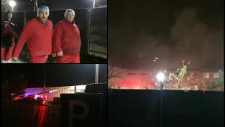 Incendiu la o fabrică de mezeluri din Timişoara. Cinci persoane au fost transportate la spital
