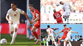 Țara Galilor - Iran 0-2, la Cupa Mondială 2022. Golurile au fost marcate în minutele 90+8 si 90+11. Primul "roşu" al turneului