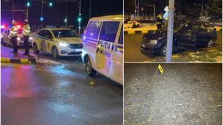 Cursă nebună cu poliția pe urme, în Suceava. Băut bine, un şofer a fost oprit cu 23 de focuri de armă, după ce a gonit 4 kilometri