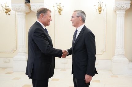 Klaus Iohannis și Jens Stoltenberg