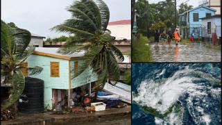 Uraganul Lisa a lovit statul Belize din America Centrală. Rafalele puternice au smuls copacii din rădăcini, mai multe clădiri au rămas fără acoperiş