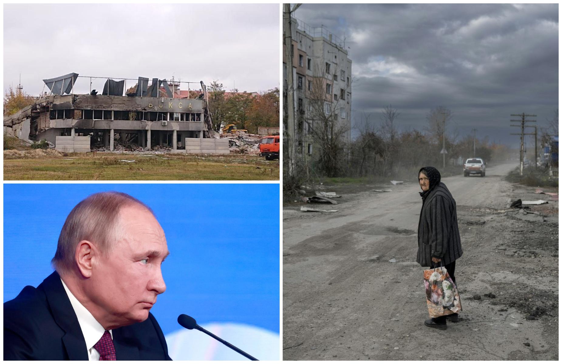 Putin susţine evacuarea parţială a oamenilor din Herson